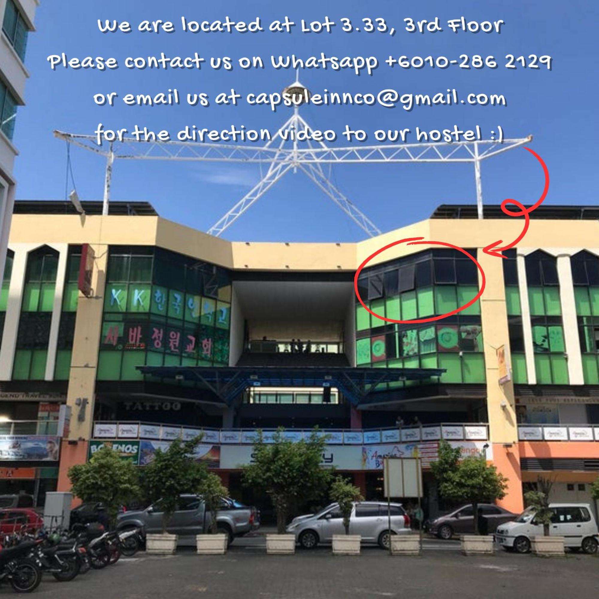 Capsule Inn Kota Kinabalu Bagian luar foto